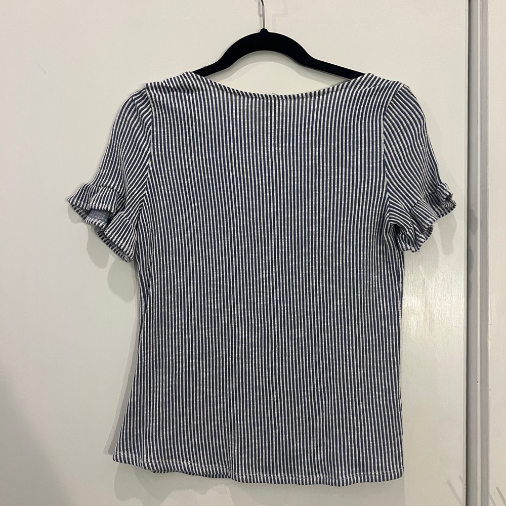 Striped Button-Down Top - Picture 2 of 2